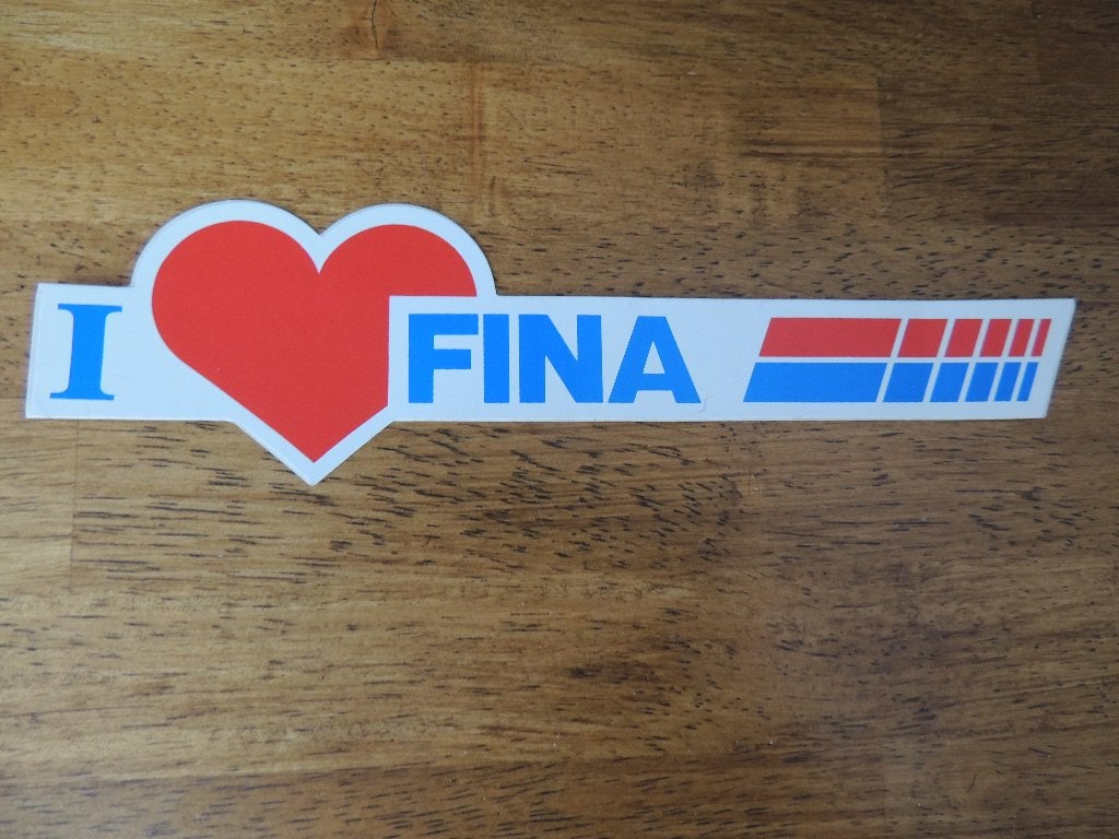 I Love Fina sticker, Collections, Envoi, Comme neuf, Voiture ou Moto