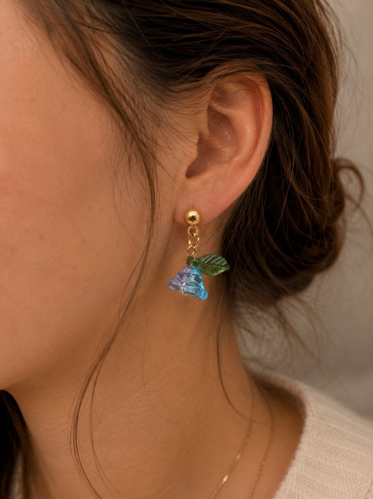 Boucles d'oreilles art.163, Bijoux, Sacs & Beauté, Enlèvement ou Envoi, Autres matériaux, Bleu, Neuf