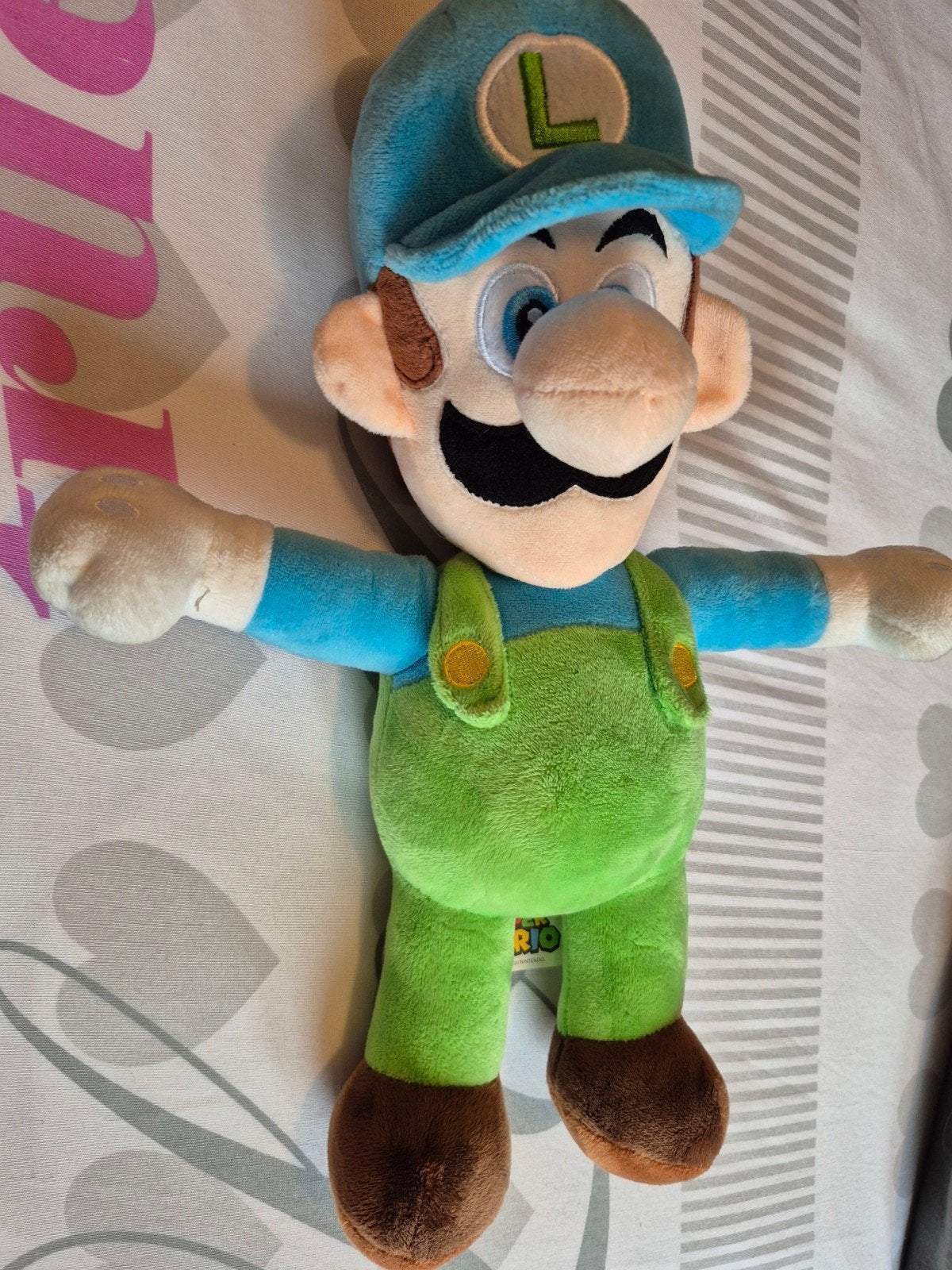 luigi knuffel super Mario goede staat 38cm, Collections, Enlèvement ou Envoi