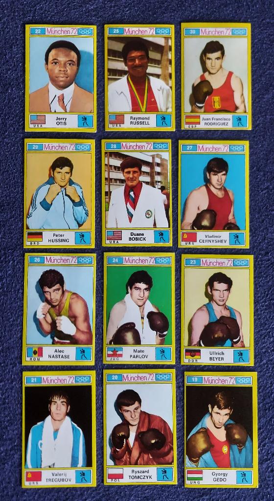 12 versch. Panini stickers ' OS Munchen 1972 - Boxing ', Hobby en Vrije tijd, Stickers en Plaatjes, Ophalen of Verzenden, Nieuw