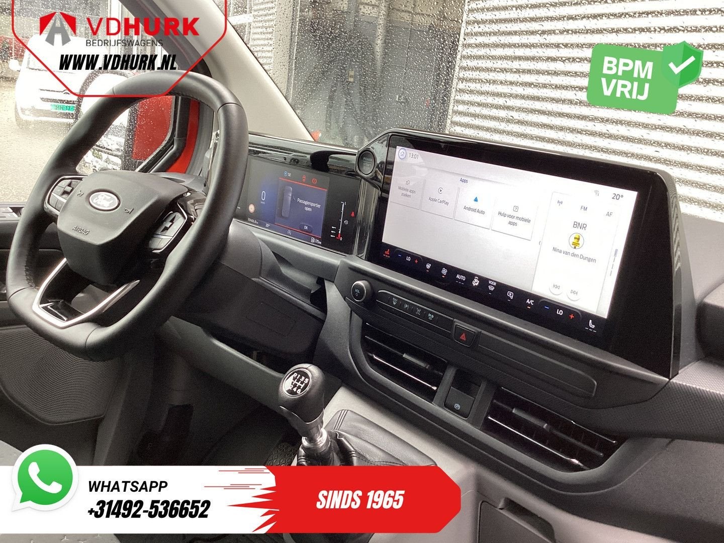 Ford Transit Custom 2.0 TDCI 150 pk L2 Limited Adapt.Cruise/, Autos, Rouge, Achat, Entreprise, Boîte manuelle
