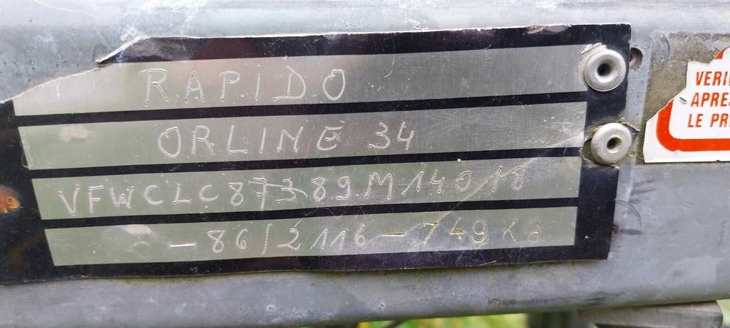 Rapido en ligne à partir de 86, Particulier, Rapido