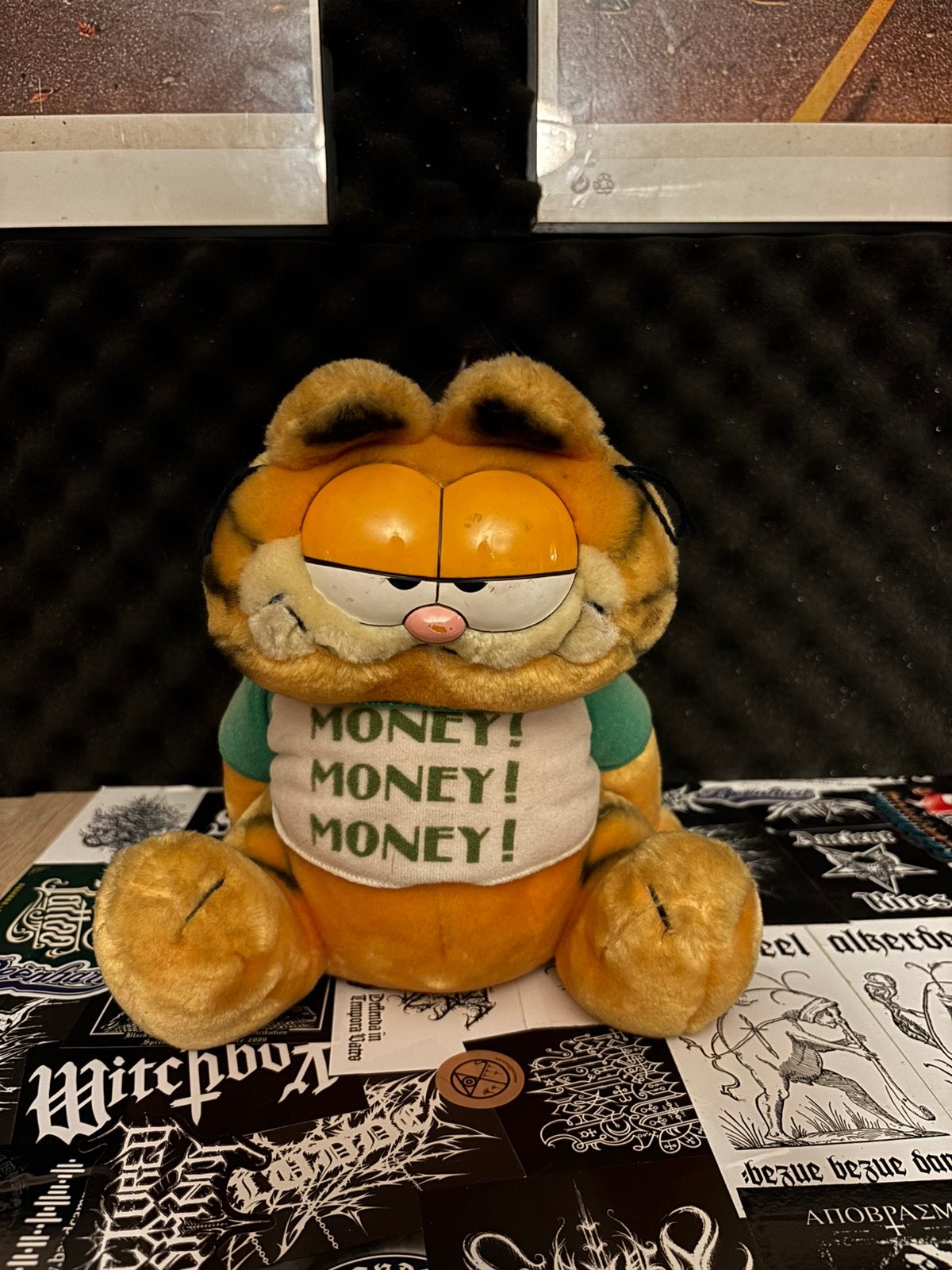 Vintage Spaarpot knuffel Garfield, Verzamelen, Ophalen of Verzenden, Zo goed als nieuw, Stoffen beer, Overige merken