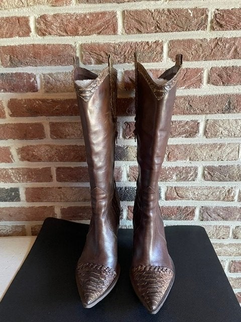 Authentieke Vintage Western Laarzen (Vera Gomma) – Maat 39, Kleding | Dames, Ophalen, Hoge laarzen, Vera Gomma, Bruin