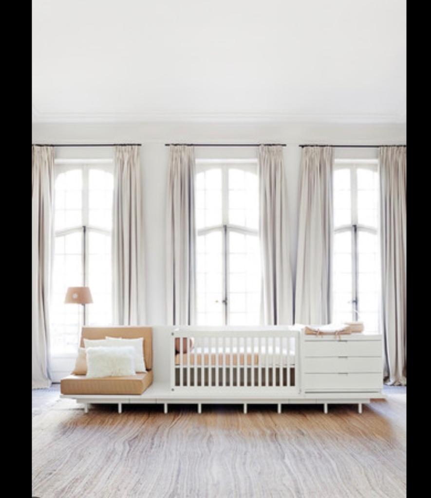 Kinderbed Theophile&Patachou, Ophalen, Eenpersoons, Wit, Zo goed als nieuw