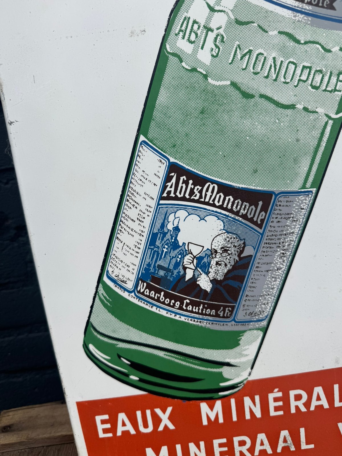 ABTS Monopole oud reclamebord 1962, Reclamebord, Gebruikt, ., Ophalen of Verzenden