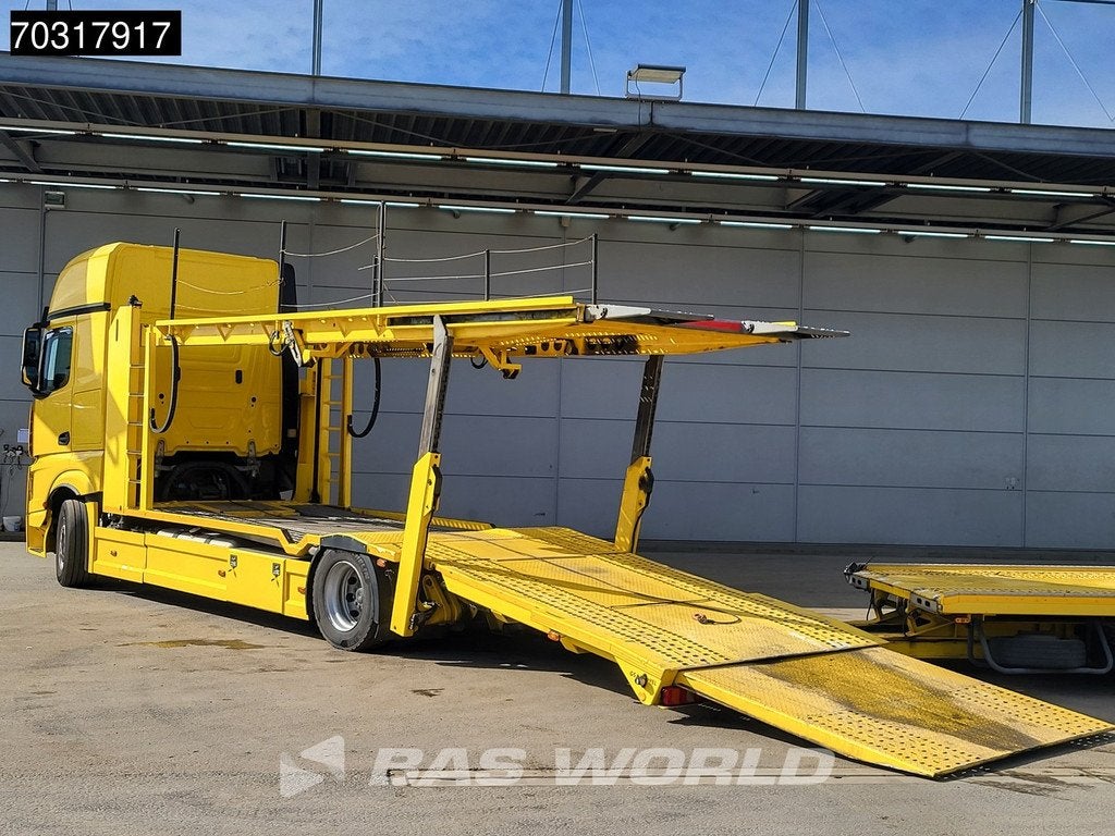 Mercedes Actros 1845 4X2 NL-Combi Car transporter GS Meppel, Autos, Achat, Entreprise, Jaune, Mercedes-Benz