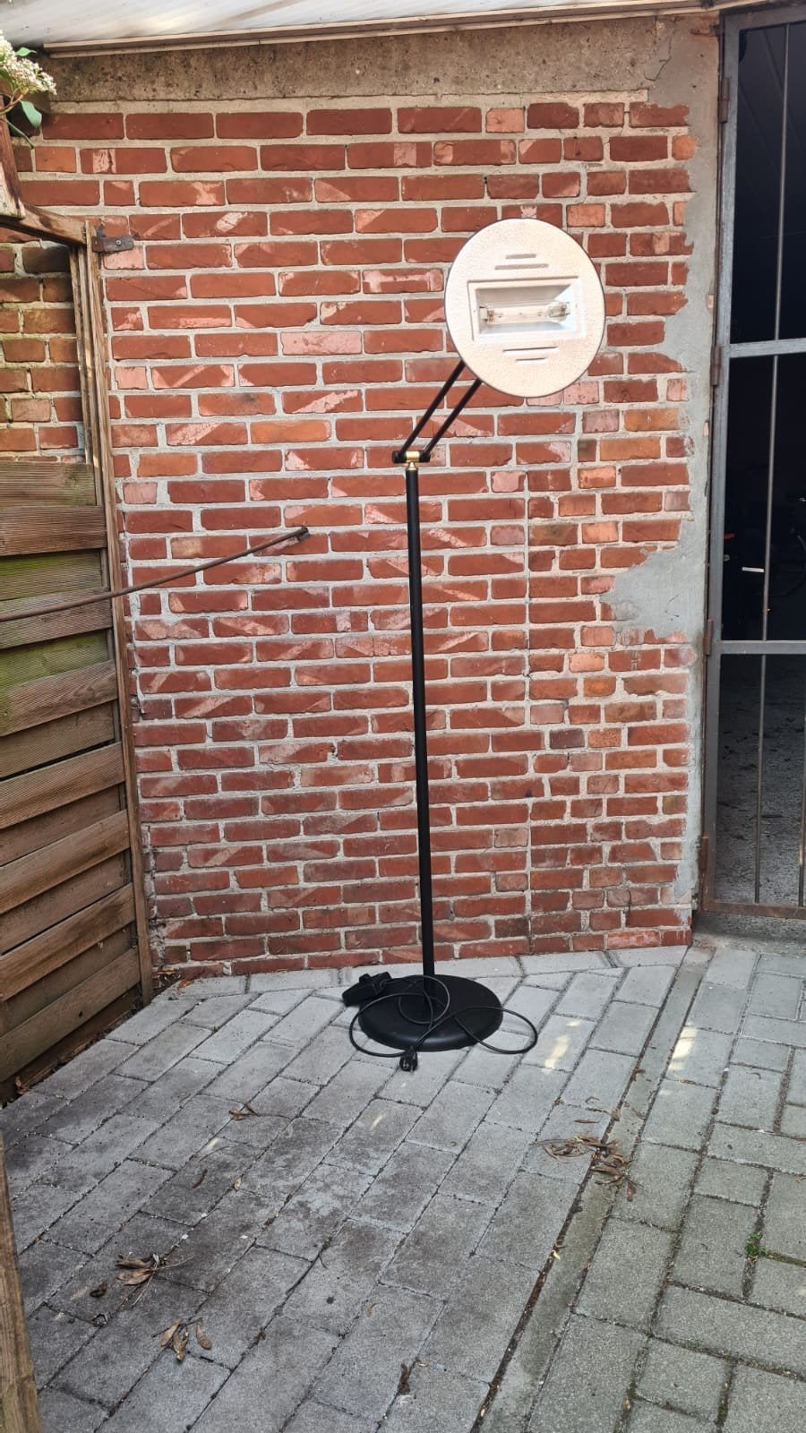 Zwarte vloerlamp, Ophalen, Gebruikt, Metaal, 150 tot 200 cm