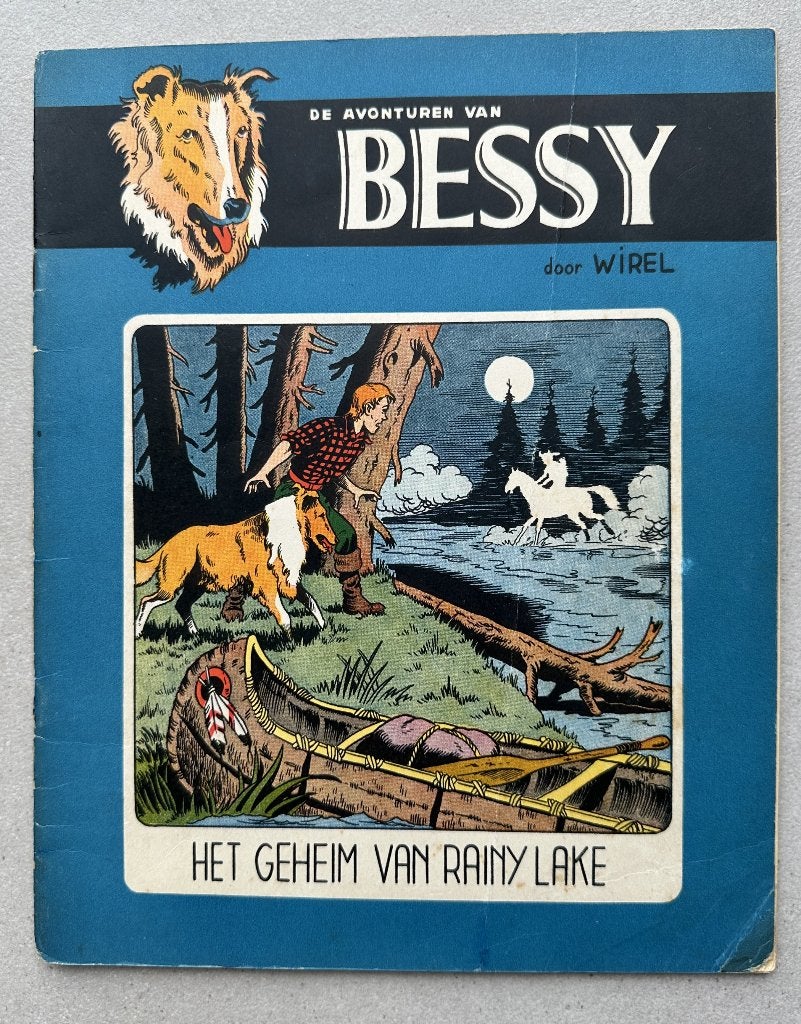 Bessy nr. 1 - Het Geheim van Rainy Lake - Eerste Druk (1954), Livres, BD, Enlèvement ou Envoi, Willy Vandersteen, Une BD, Utilisé