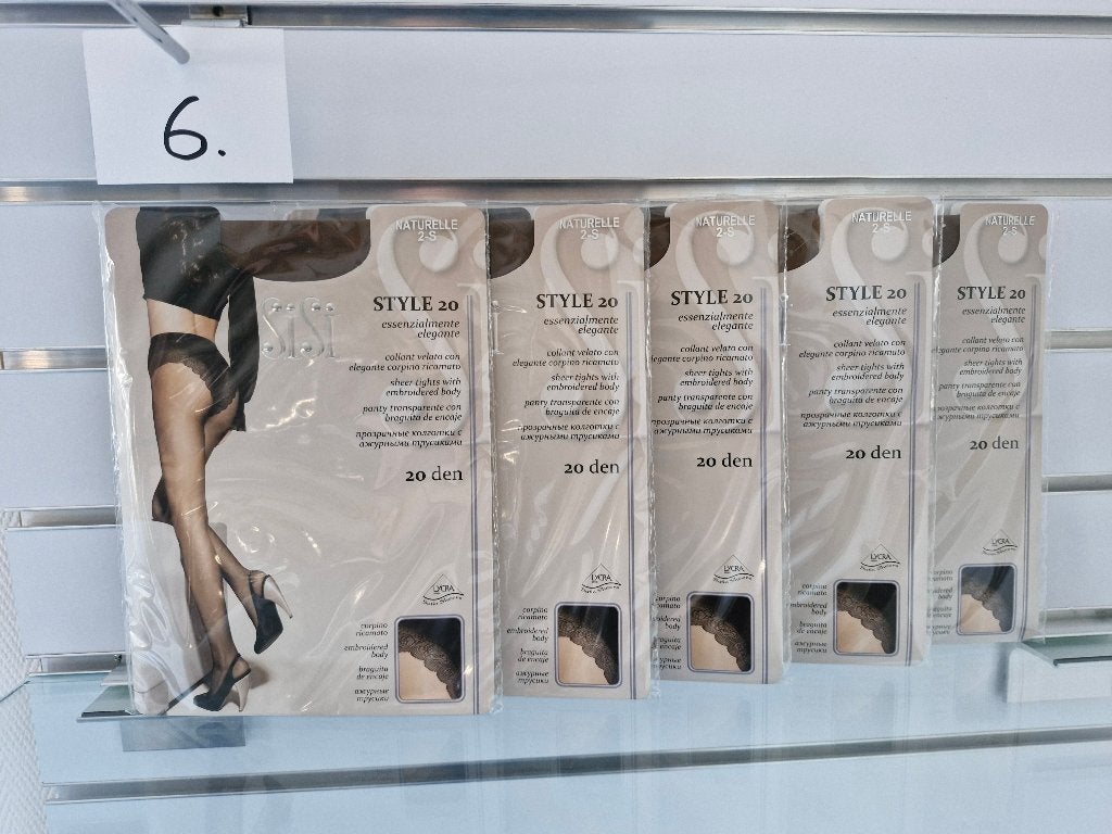 Panty’s Sisi Style 20 Naturelle 2-S Pakket 6, Maat 48/52 (XL), Sisi, Overige kleuren, Nieuw