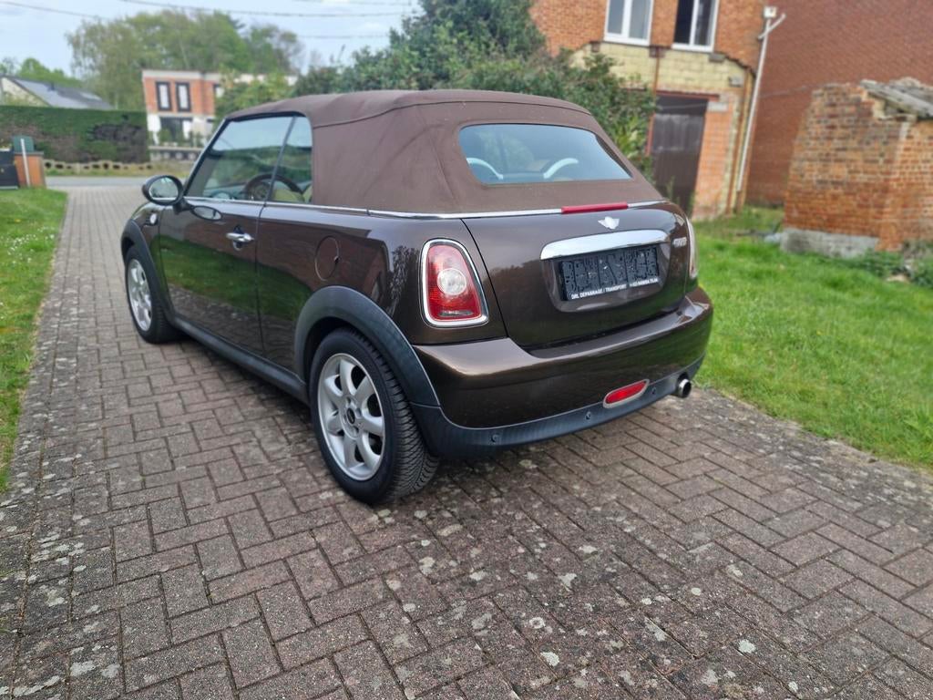 Mini cooper cabrio 1.6 122pk euro5 leder reeds gekeurd vvk, Auto's, Mini, 90 kW, Beige, 4 cilinders, Leder