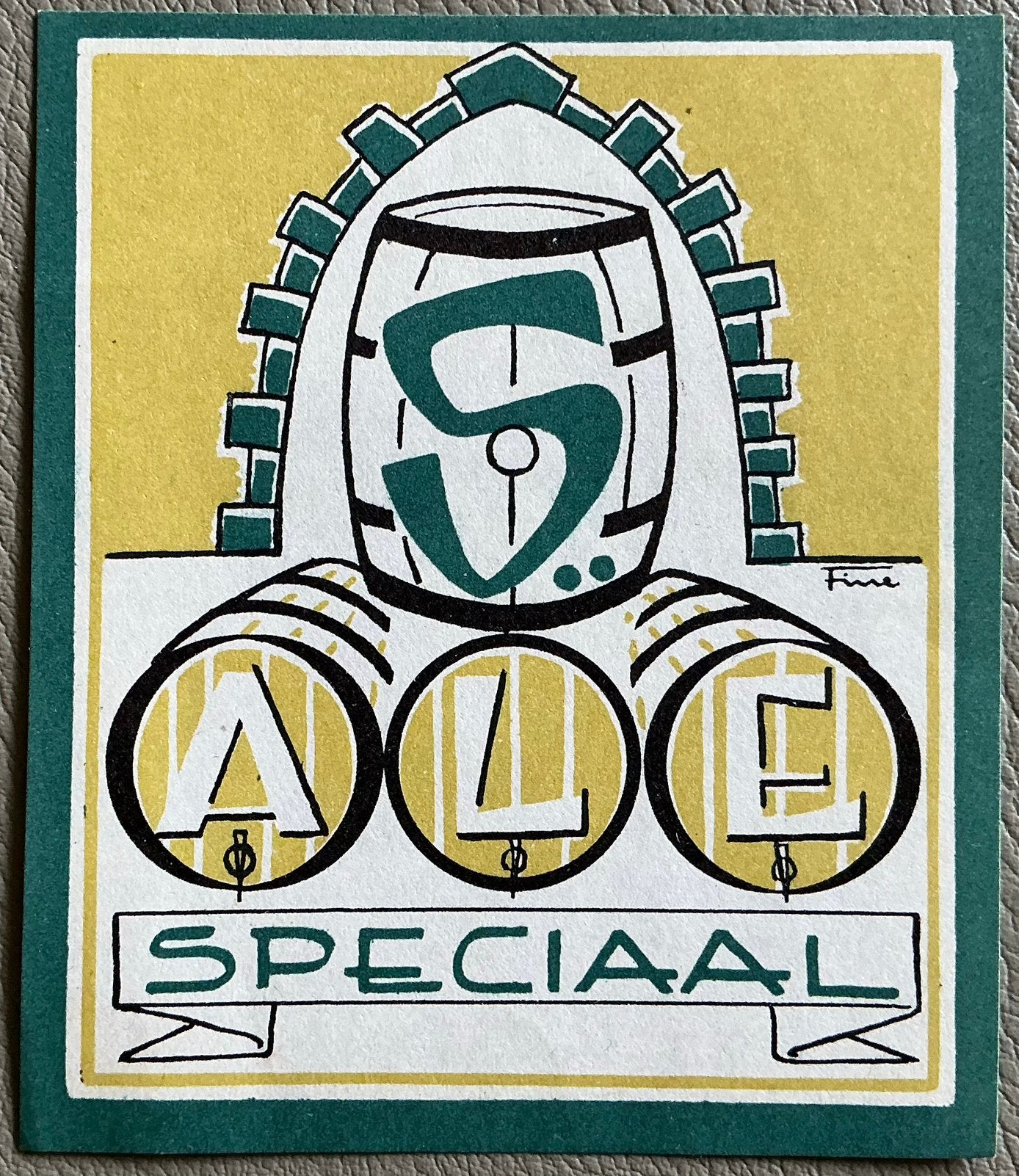 Oud SPECIAAL ALE/bieretiket, Verzamelen, Ophalen of Verzenden, Zo goed als nieuw, Overige typen, Overige merken
