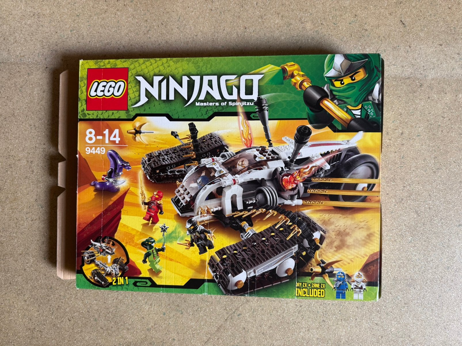 Lego Ninjago 9449, Complet, Lego, Comme neuf, Enlèvement