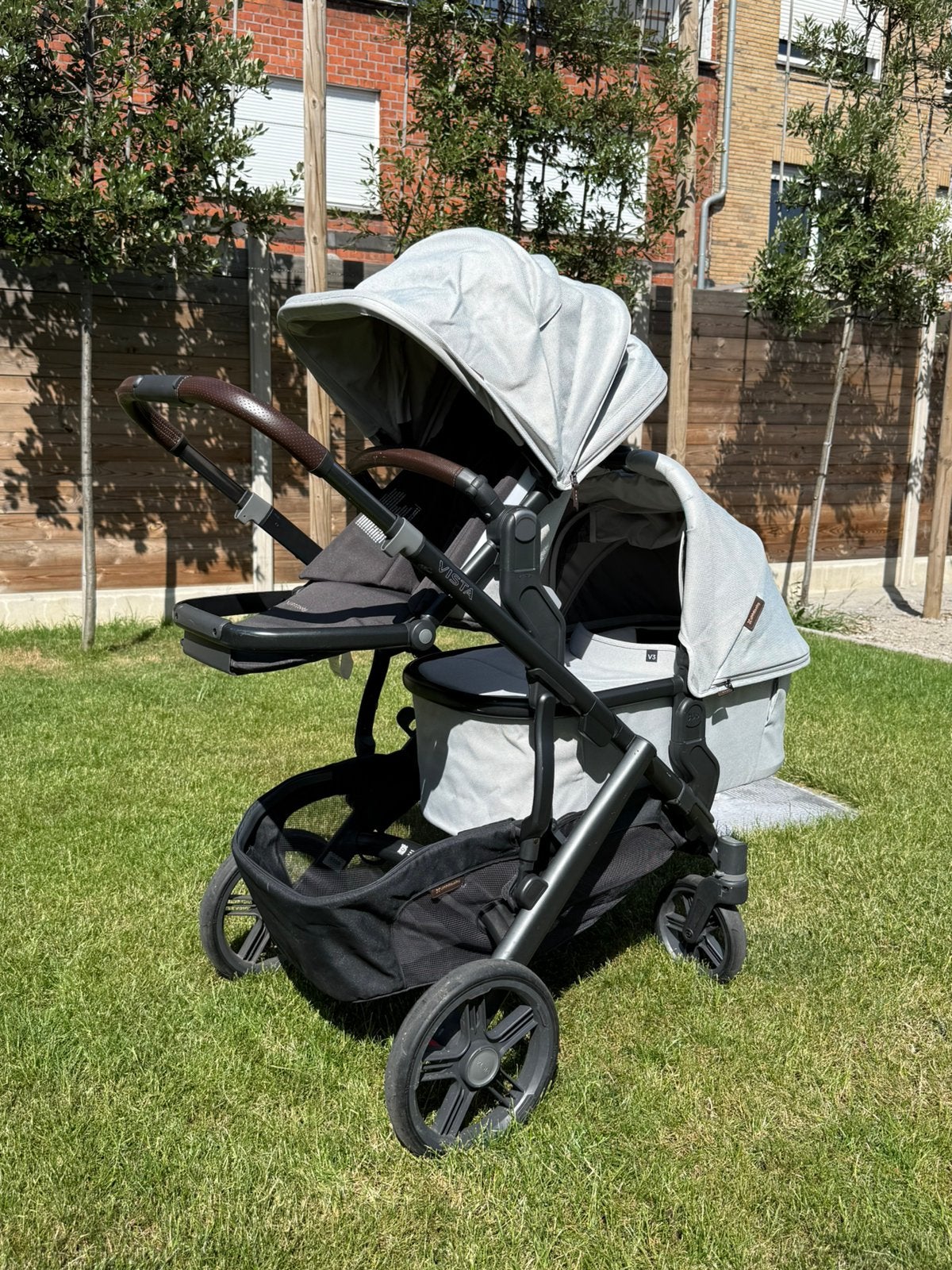 Uppababy Vista V3 2 in 1 Savannah, Ophalen, Gebruikt, Voetenzak