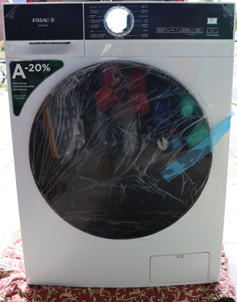 nieuwe wasmachine 12kg Friac, Elektronische apparatuur, Wasmachines, Ophalen, 1200 tot 1600 toeren, 10 kg of meer, Bovenlader