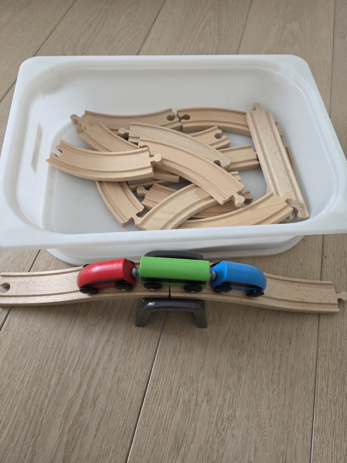 Houten trein, Kinderen en Baby's, Ophalen of Verzenden, Zo goed als nieuw, Overige typen