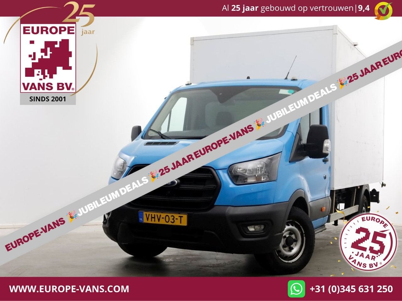 Ford Transit 350 2.0 TDCI 130pk E6 Bakwagen met achterdeuren, Auto's, Bedrijf, Parkeersensor, Ford, Onderhoudsboekje