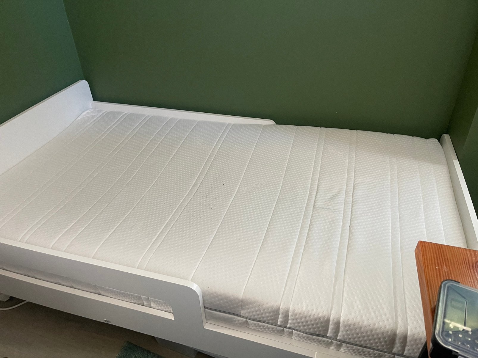 Lit supplémentaire avec sommier à lattes et matelas, 90 cm, Une personne, Enlèvement, Utilisé