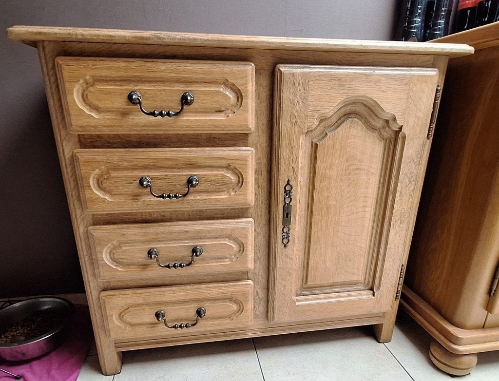 petit meuble chene, Maison & Meubles, Armoires | Buffets, Ancien, 25 à 50 cm, 100 à 150 cm, Enlèvement