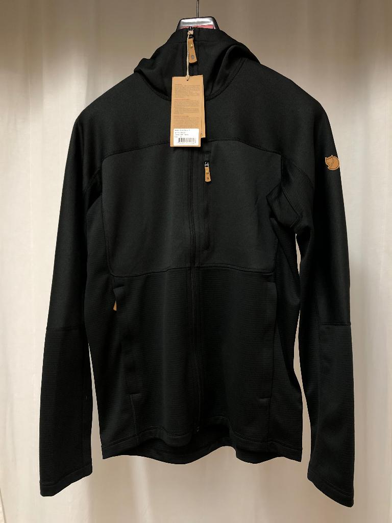 Fjällräven Abisko Trail fleece met kap, Ophalen, Maat 52/54 (L), Zwart, Nieuw