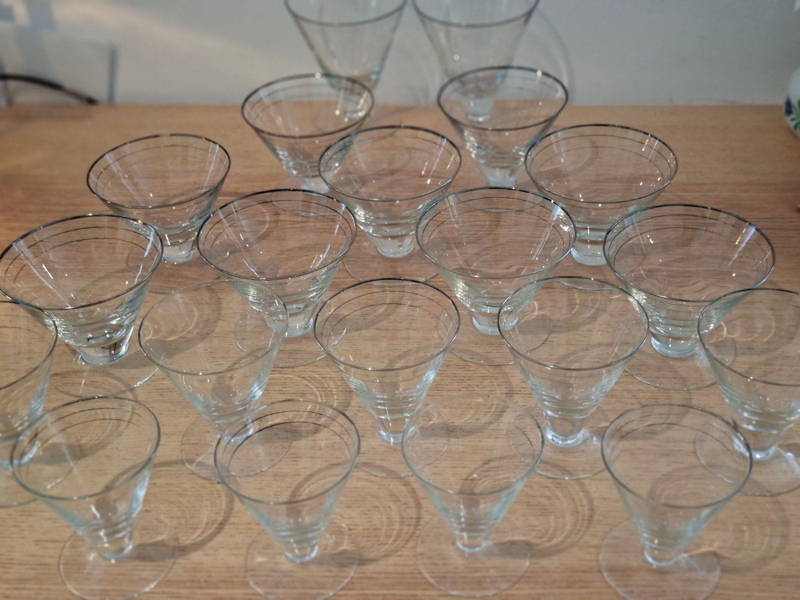 Vintage coctail -en kelkglazen  set 20 stuks, Ophalen, Zo goed als nieuw