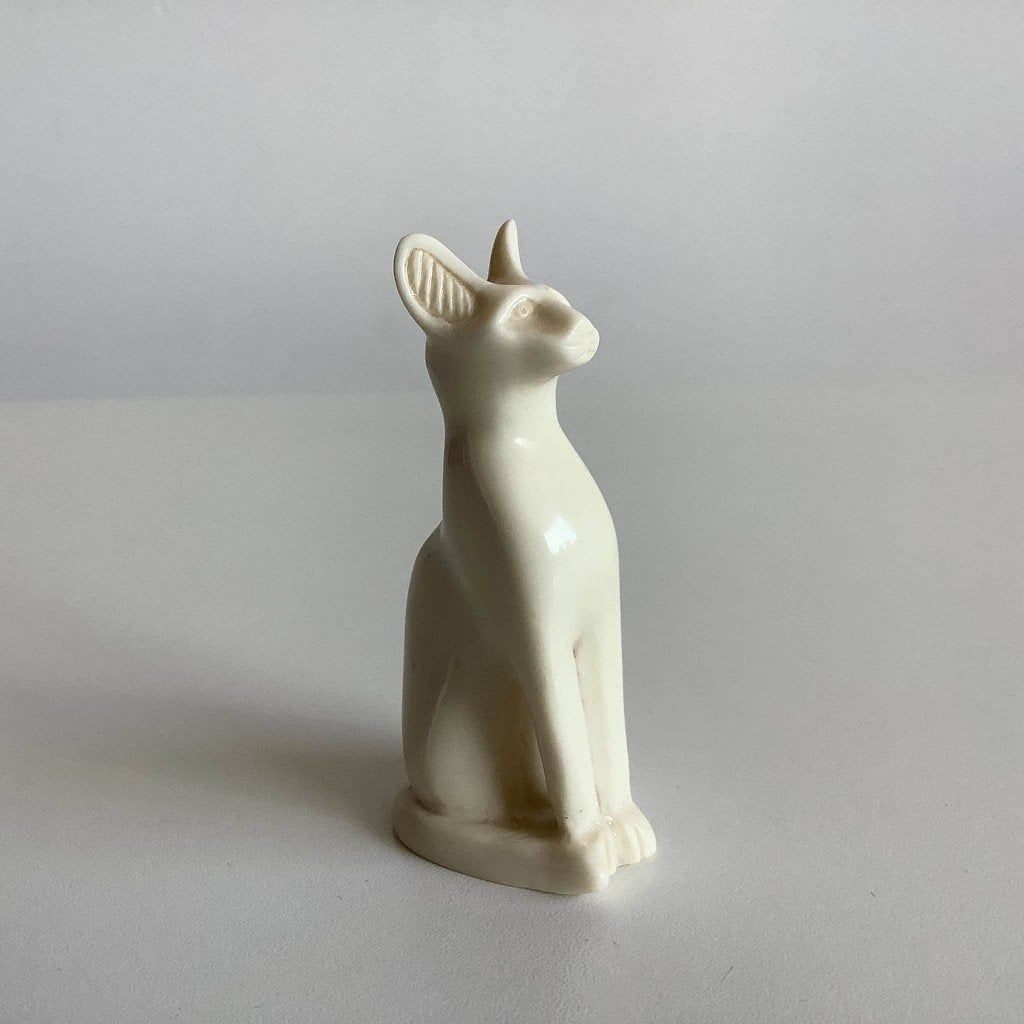 Figurine de chat égyptien en celluloïd, Enlèvement ou Envoi, Comme neuf, Animal