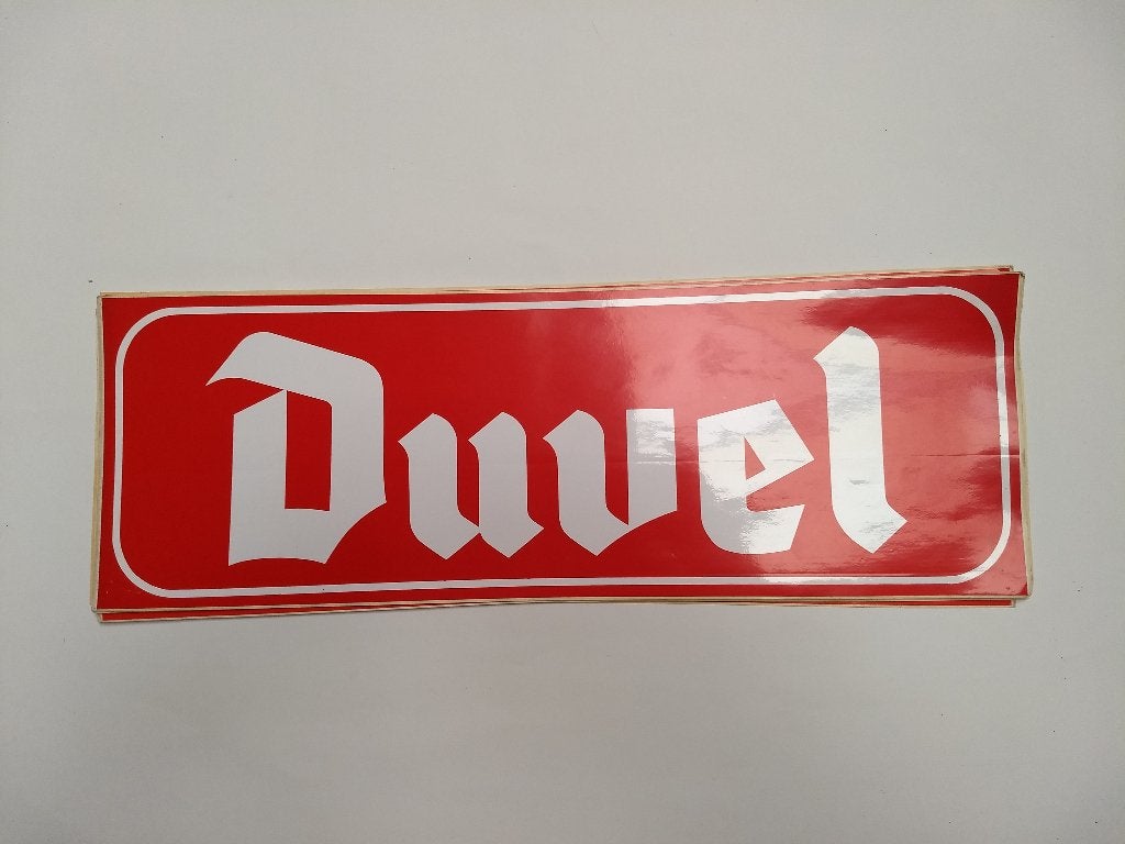 Duvel sticker (2) - groot formaat, Enlèvement ou Envoi, Neuf, Panneau, Plaque ou Plaquette publicitaire, Duvel