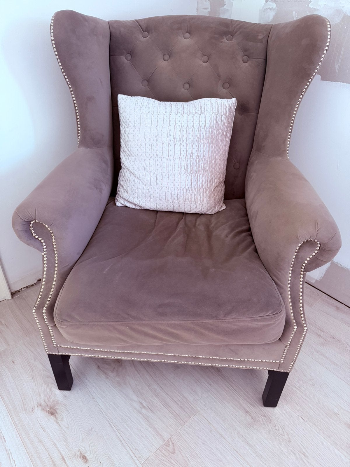 Velvet zetel, Huis en Inrichting, Fauteuils, Ophalen, Zo goed als nieuw