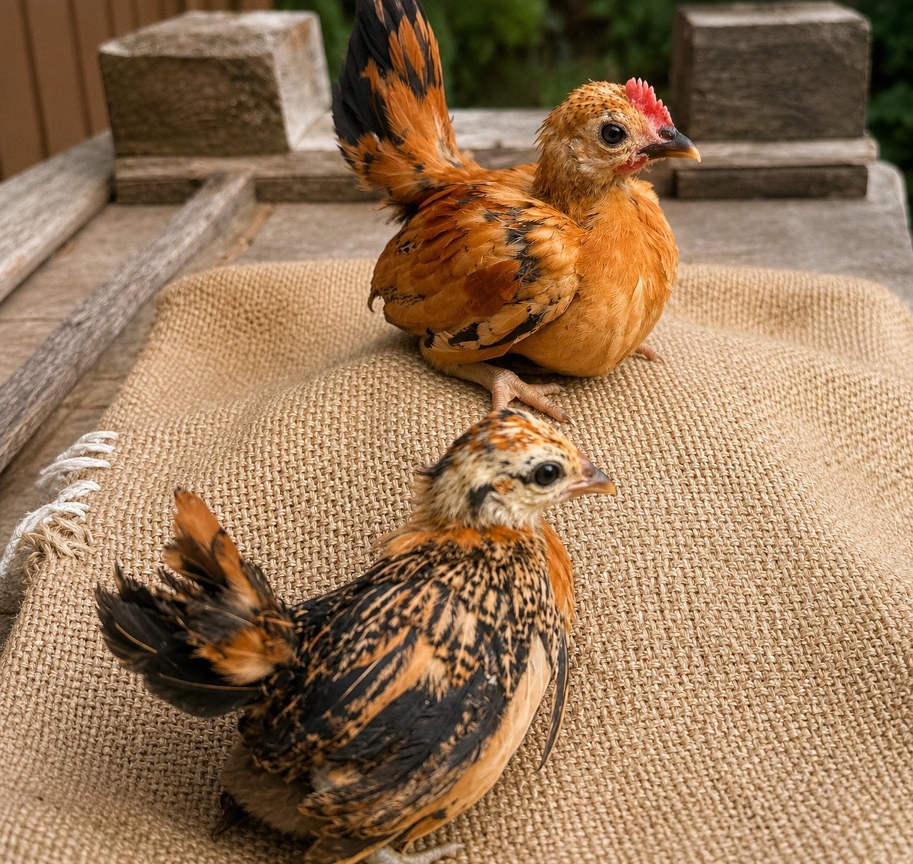 Jong koppel serama’s (50% Maleisisch), Dieren en Toebehoren