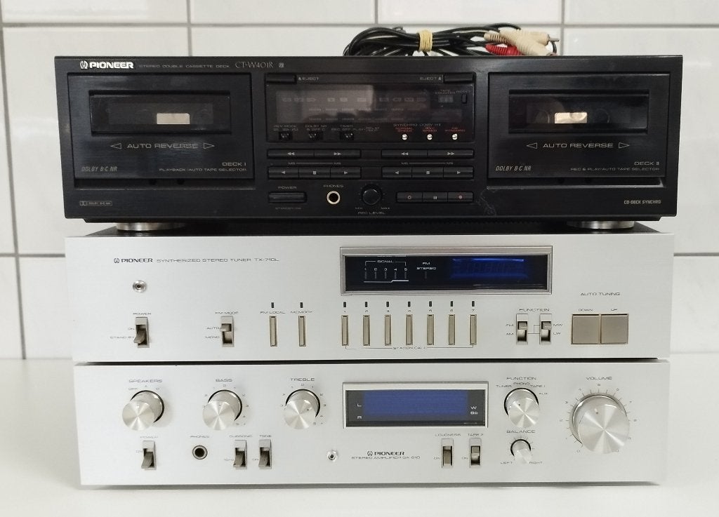 Pioneer HIFI-set – Versterker, Tuner & Dubbel Cassettedeck, Ophalen, Gebruikt, Losse componenten, Pioneer