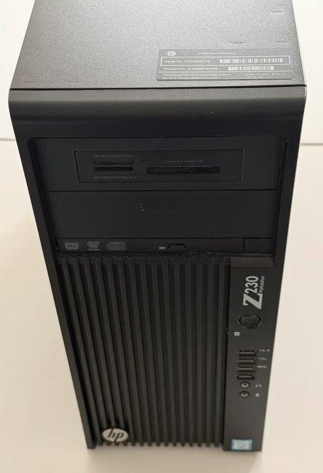 HP PC Z230 workstation 16GB RAM Intel Xeon CPU E3 512 SSD, Ophalen, Gebruikt, Intel Xeon, 512 GB