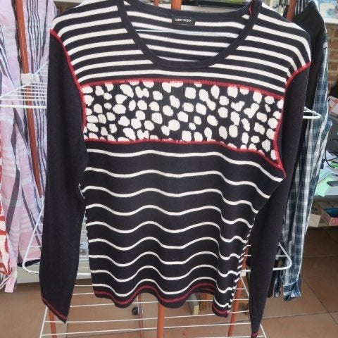 Pulleke streep blauw wit rood Gerry Weber mt 38, Taille 38/40 (M), Enlèvement ou Envoi, Comme neuf, Gerry Weber