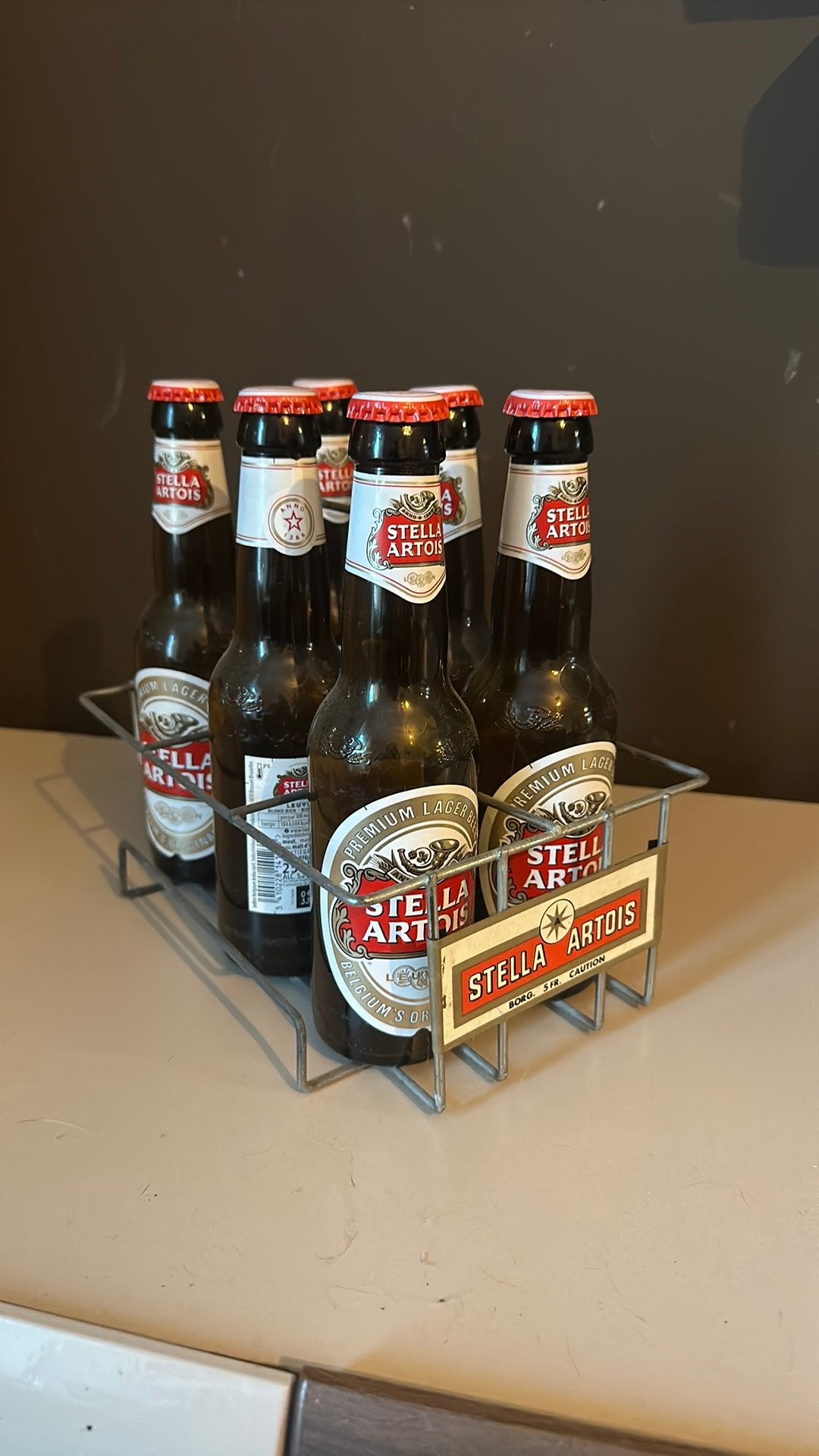 Fleshouder Stella-Artois, Verzamelen, Ophalen, Zo goed als nieuw, Flesje(s)