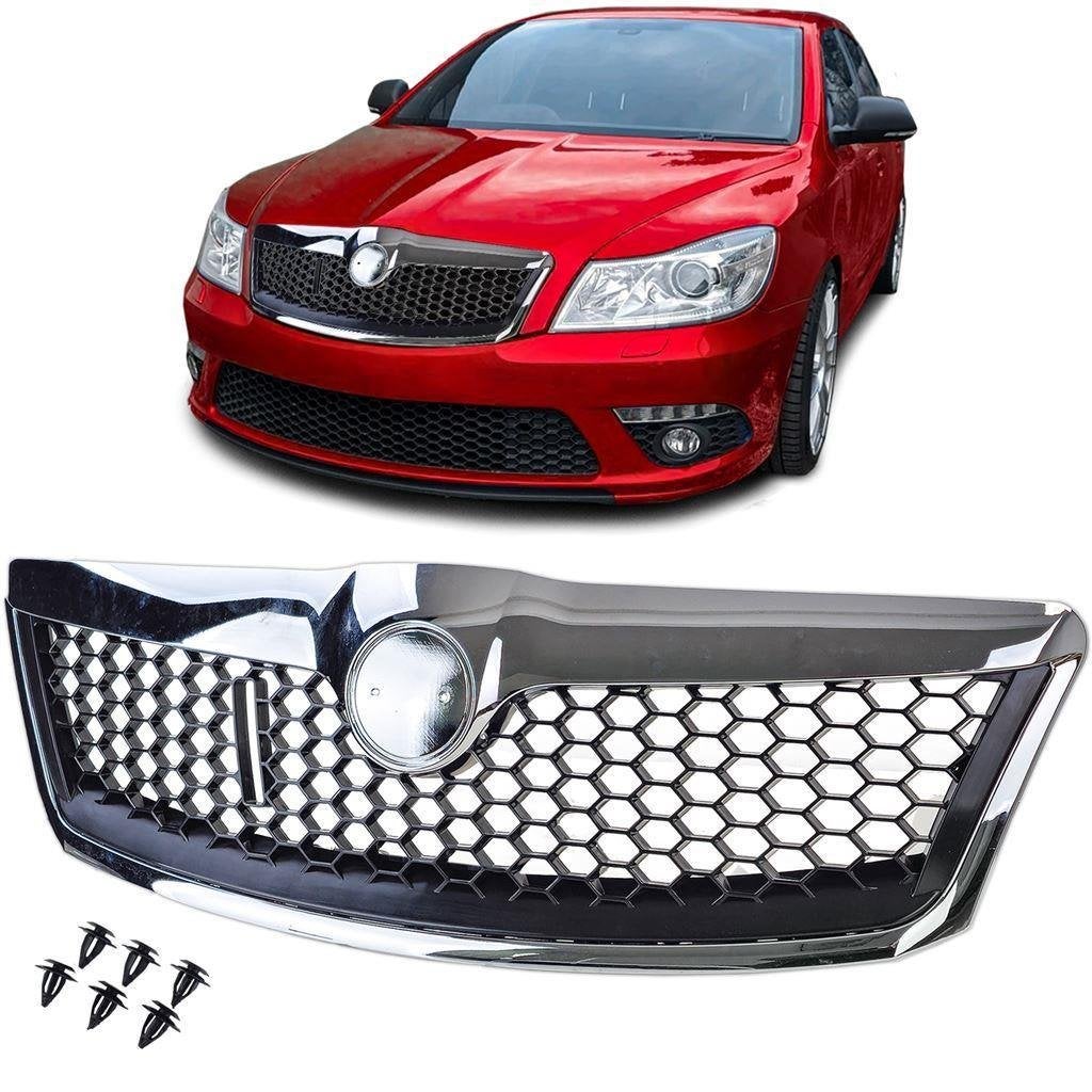 Sport Grill Voor Skoda Octavia 1Z Hoogglans Zwart Chrome Bie, Verzenden