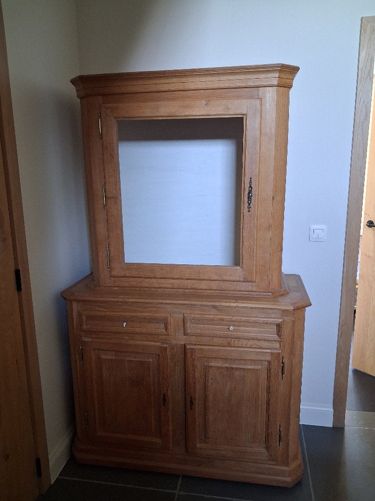 Zelfgemaakte eiken kast, Antiek en Kunst, Ophalen