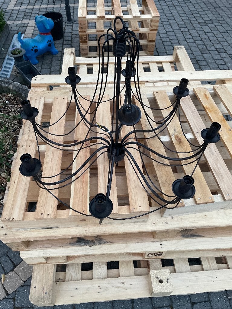 Mooie luster kroonluchter, Ophalen, Gebruikt, Metaal, E14 (klein)