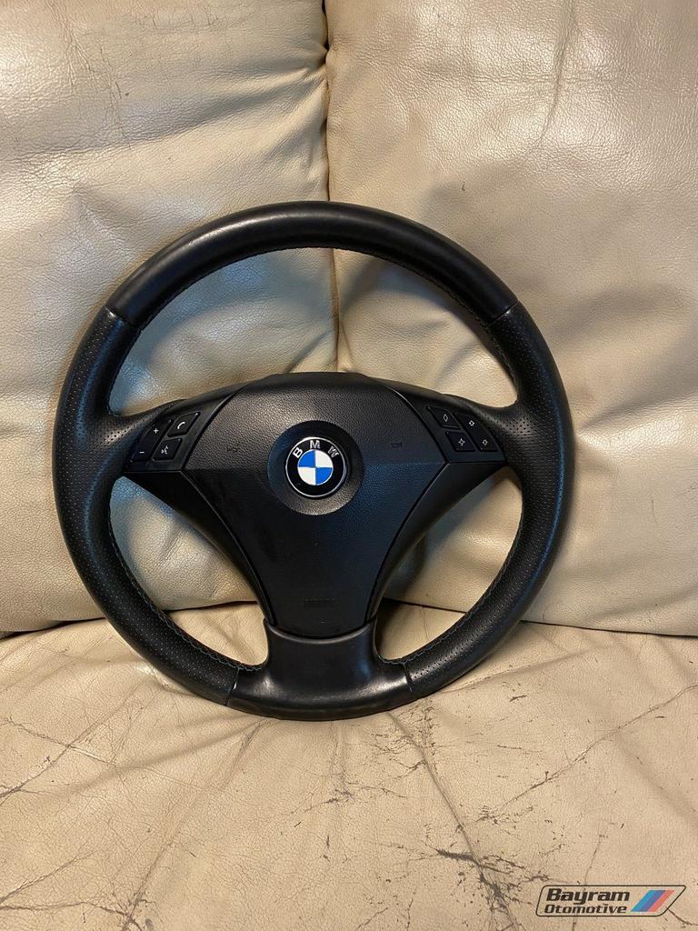 Bmw E60 stuur met airbag nieuw bekleed met m stiksels E61 m5, Auto-onderdelen, Gebruikt, -, -, Ophalen of Verzenden