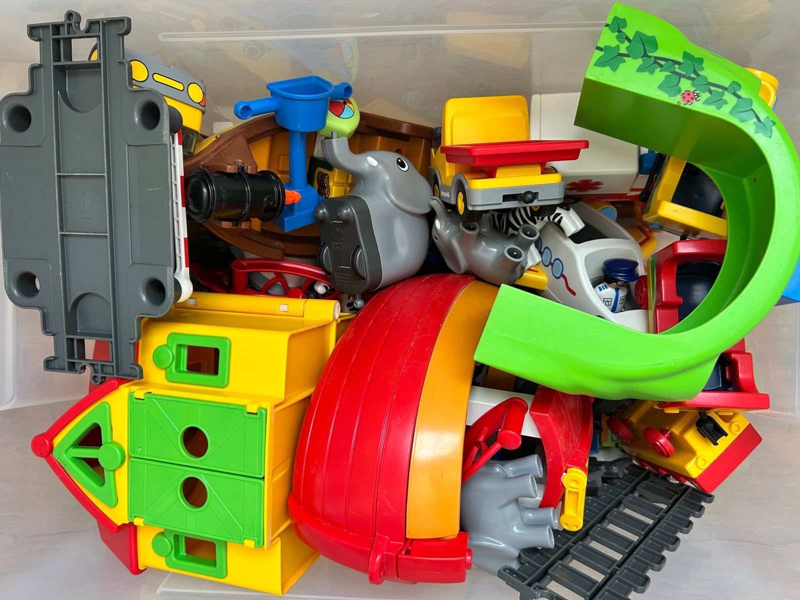 Groot lot 1 2 3 playmobile, Verzamelen, Poppetjes en Figuurtjes, Ophalen, Gebruikt