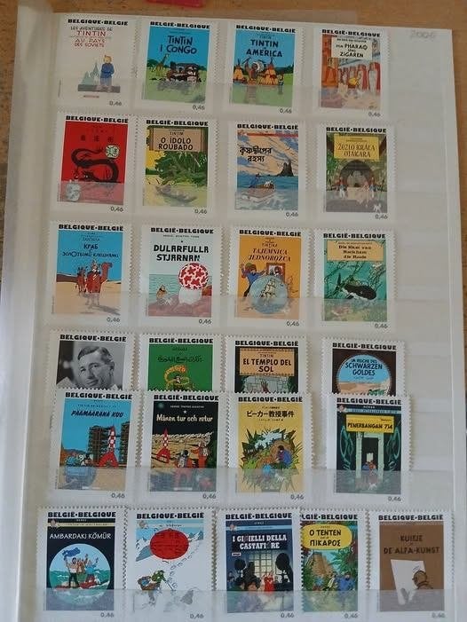 Série 3636/3660 Tintin 1907-2007 Année 2007 Neufs, Timbres & Monnaies, Enlèvement ou Envoi, Non oblitéré, Neuf, Autre