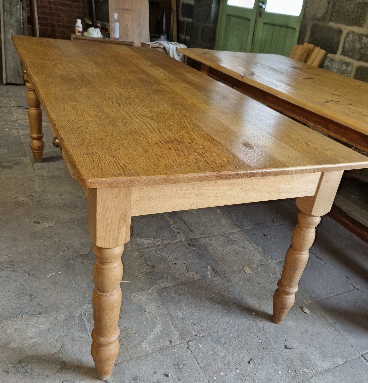 Ancienne table de ferme en chêne massif, Antiquités & Art, Enlèvement