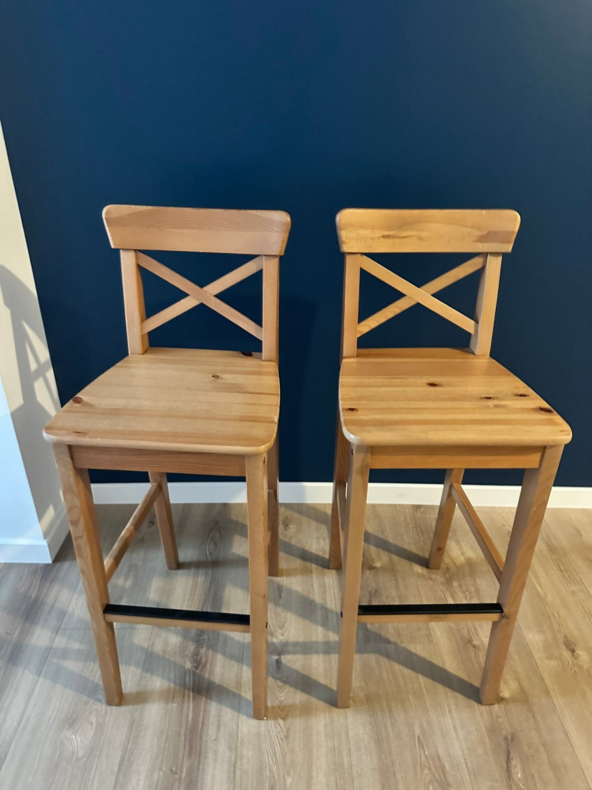 4 barstoelen Ikea te koop, Ophalen, Zo goed als nieuw