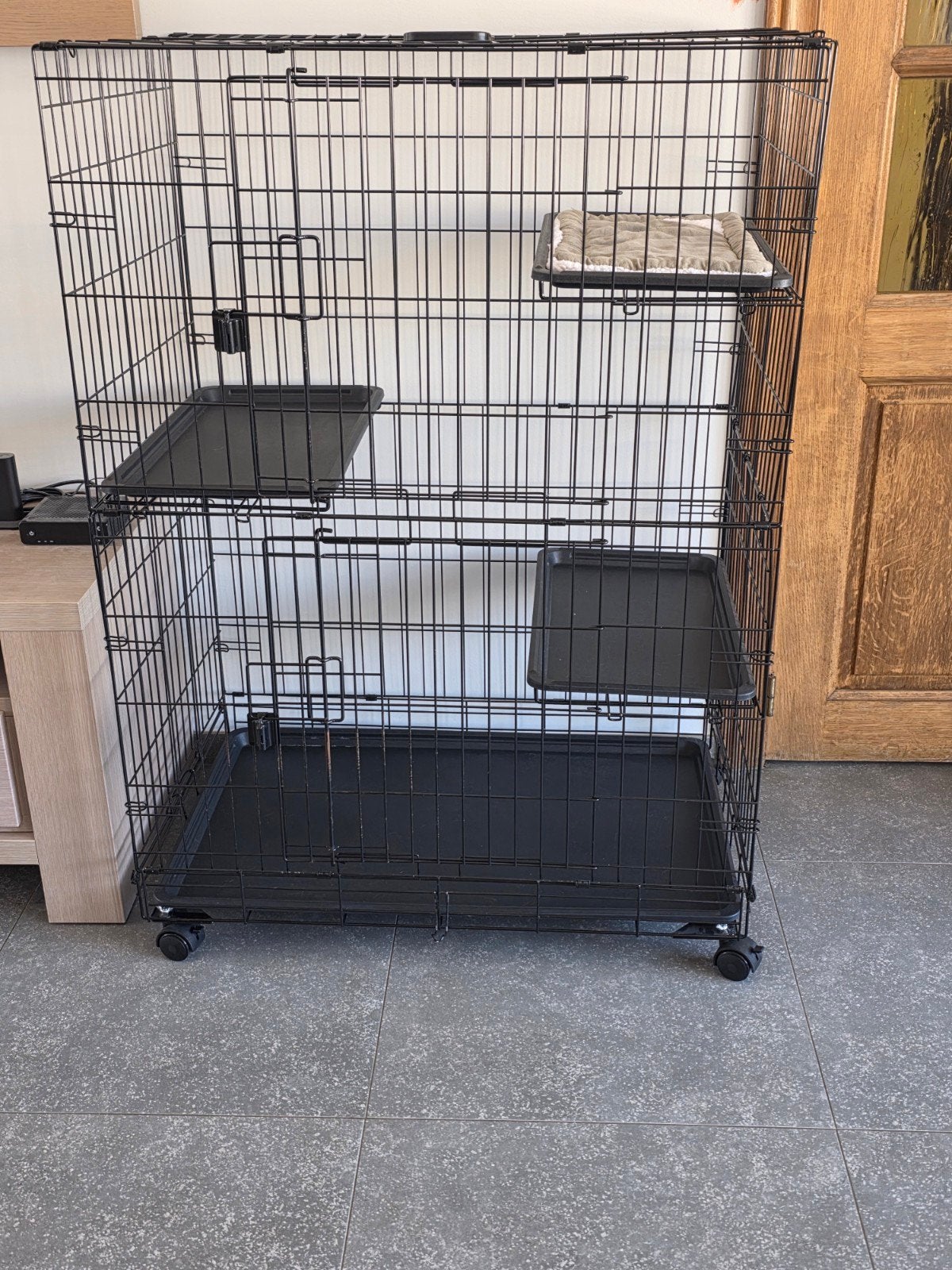 A vendre cage à chat, Enlèvement