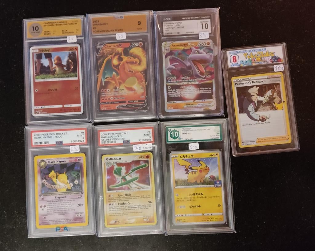 Pokemon kaarten slabs.., Ophalen