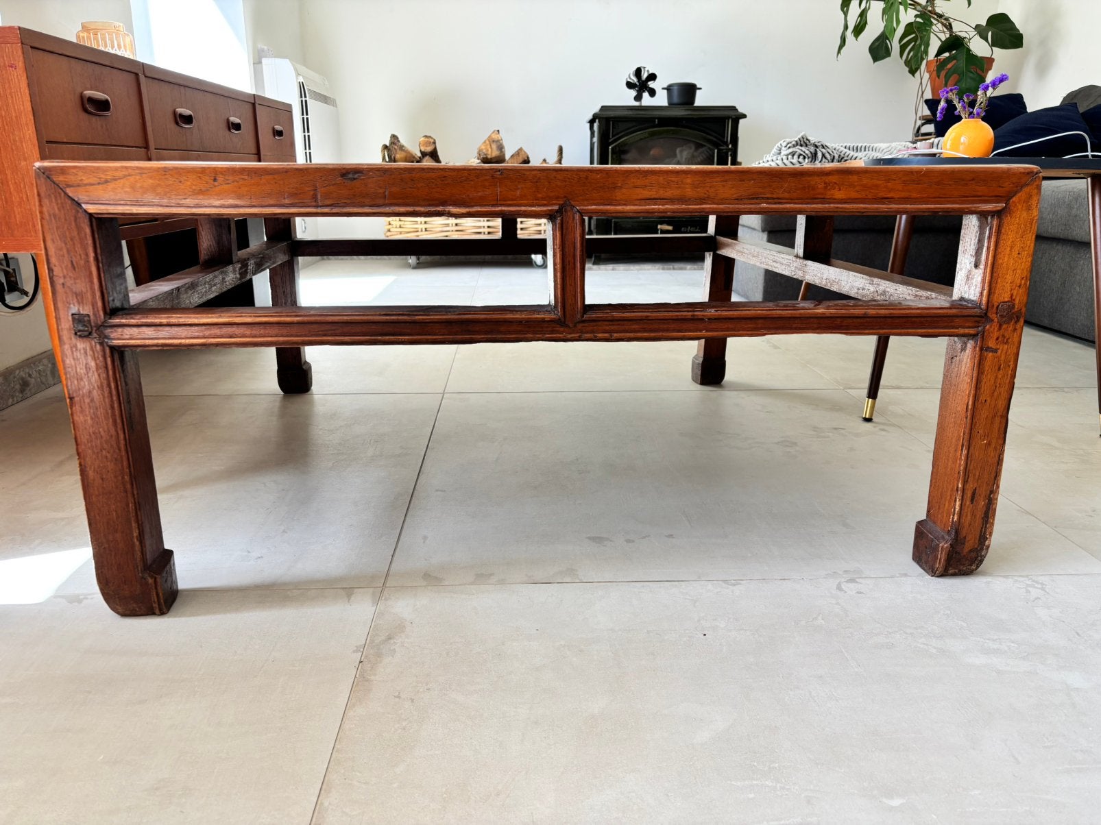 Table basse ancienne en bois, Enlèvement, Utilisé, Bois