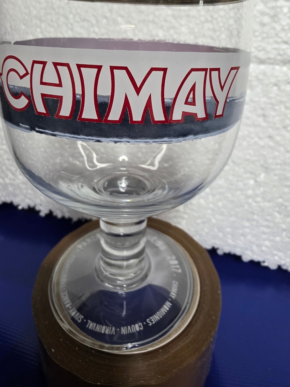 Superbe Calice Trappistes Chimay 33ctl Parcours d’artistes, Collections, Enlèvement ou Envoi, Comme neuf, Verre à bière
