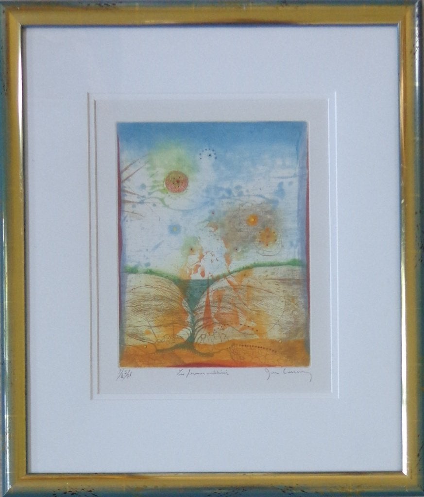 RENE CARCAN / FORMES OUBLIES / KLEURETS / 71x61cm / KADER, Numéroté, Enlèvement, Paysages, Eau-forte