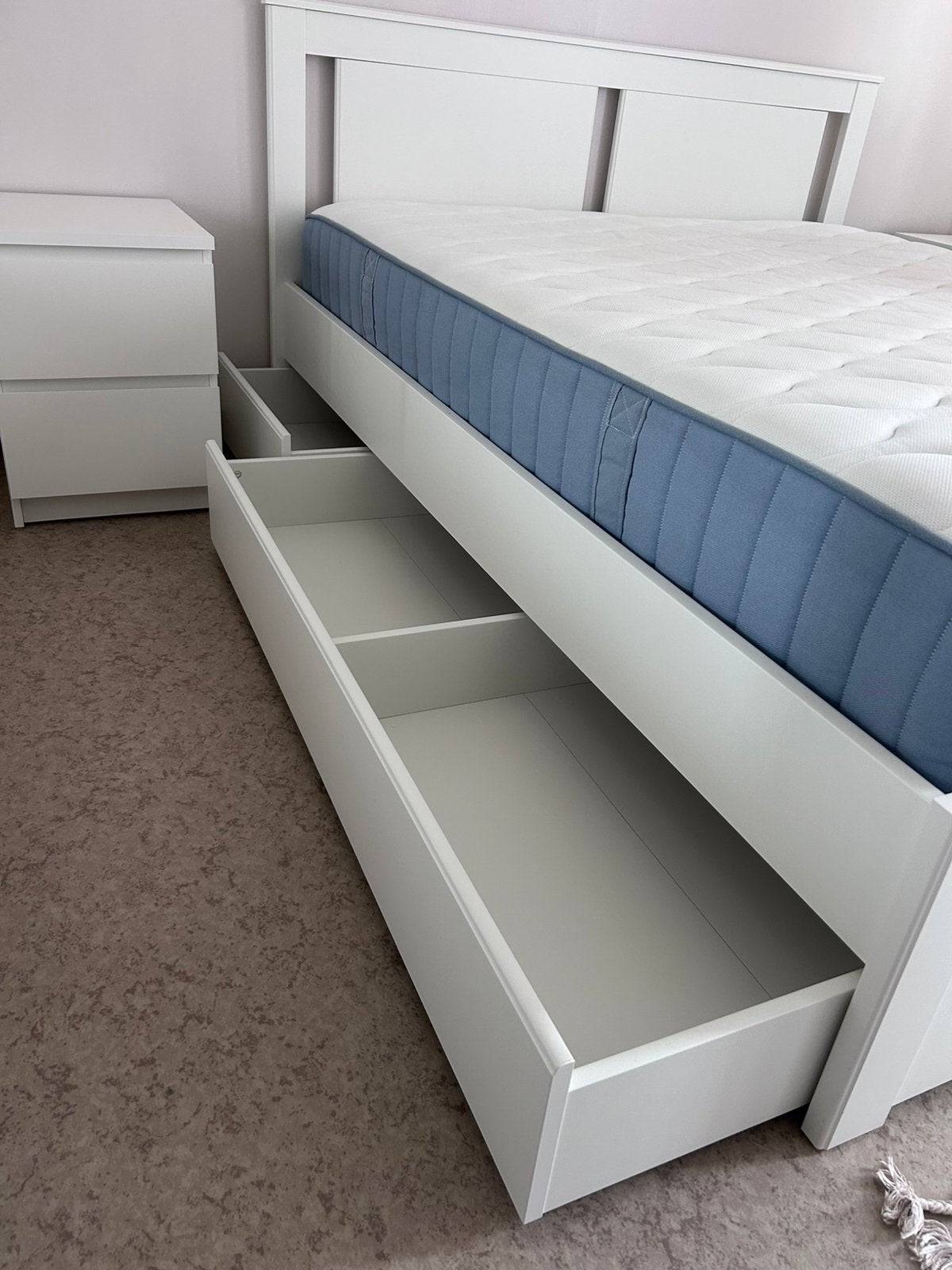 Slaapkamer set, Huis en Inrichting, Ophalen, Verstelbaar, Wit, Tweepersoons