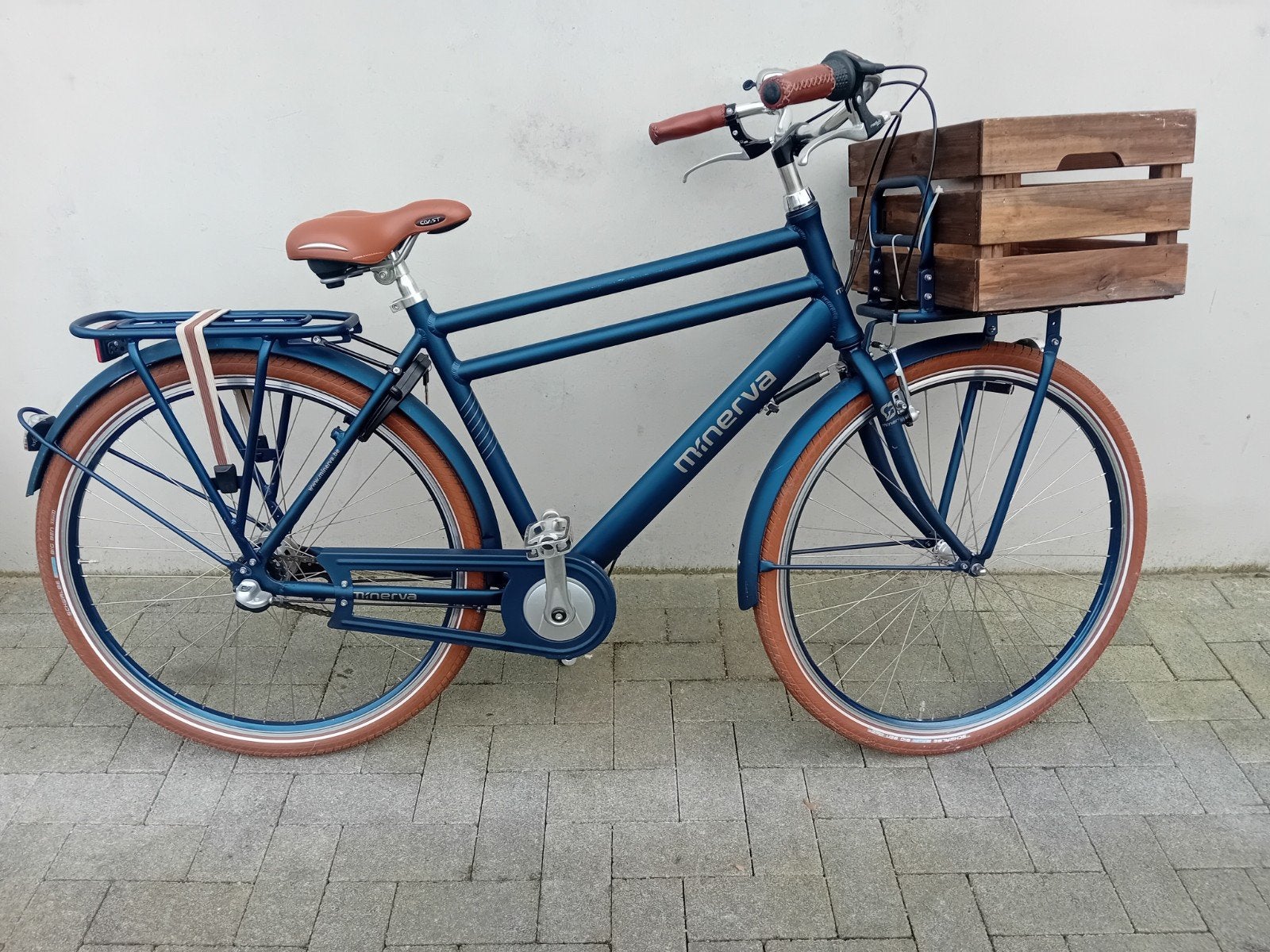 Herenfiets Minerva 28inch 3speed maat 54 L NWP 649€ NIEUW 🚴, Velgrem, Versnellingen, Zo goed als nieuw, 53 tot 57 cm