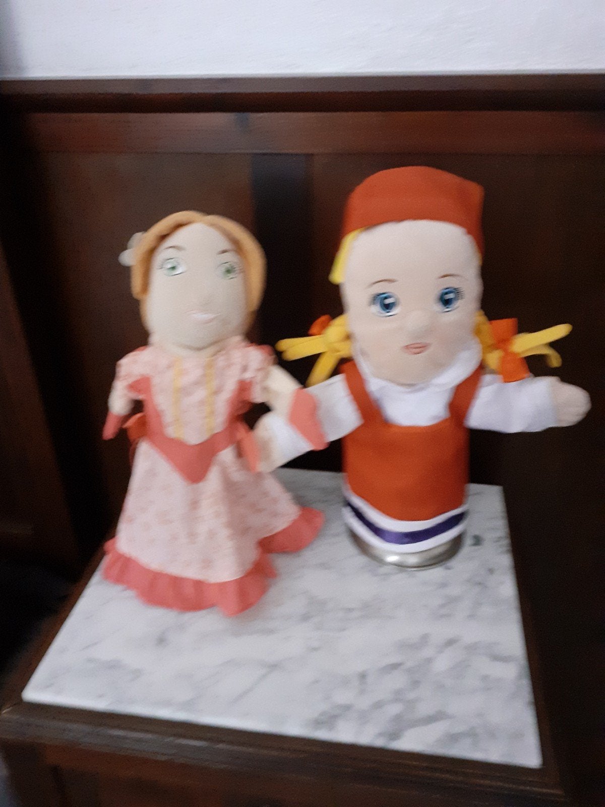 Roodkapje en Rappunzel handpoppen poppenkastpoppen, Collections, Efteling, Enlèvement ou Envoi