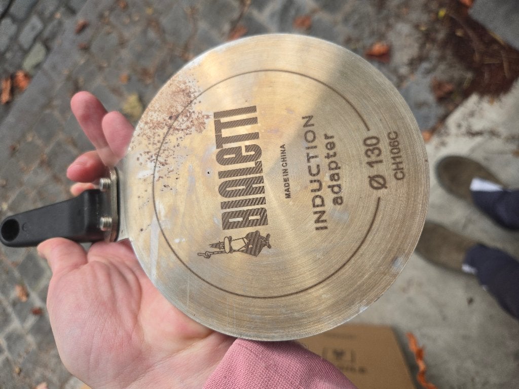 Biratelli Adaptateur pour plaque à induction, Electroménager, Enlèvement, Utilisé, Cafetière